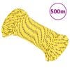 vidaXL Corde de bateau Jaune 4 mm 500 m Polypropyl&egrave;ne