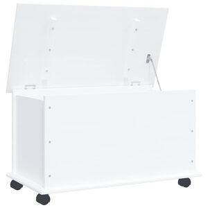 vidaXL Coffre de rangement et roulettes ALTA blanc 73x39,5x43 cm