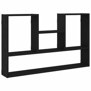 vidaXL &Eacute;tag&egrave;re murale en ch&ecirc;ne noir 99 x 15 x 60 cm bois d'ing&eacute;nierie