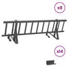 vidaXL Protection de neige pour toit Acier