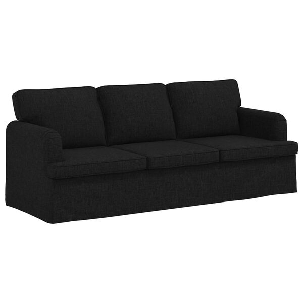 vidaXL Canap&eacute; 180cm Noir M&eacute;tал