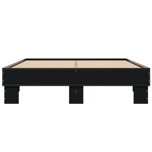 vidaXL Cadre de lit sans matelas noir 120x200 cm