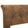 vidaXL Cadre de lit sans matelas marron similicuir daim 180x200 cm