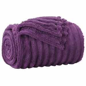 vidaXL plaid Pourpre 150 x 130 cm 0.51 kg Polaire