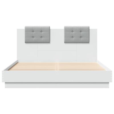 vidaXL Cadre de lit sans matelas blanc 120x200 cm