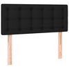 vidaXL Sommier &agrave; lattes de lit et matelas Noir 80x200 cm Tissu