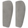 vidaXL T&ecirc;te de lit avec oreilles Gris clair 147x23x78/88 cm Velours
