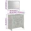 vidaXL Meubles de salle de bain Gris b&eacute;ton Bois d'ing&eacute;nierie