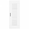 vidaXL Buffet haut Blanc 34,5x34x180 cm Bois d'ing&eacute;nierie