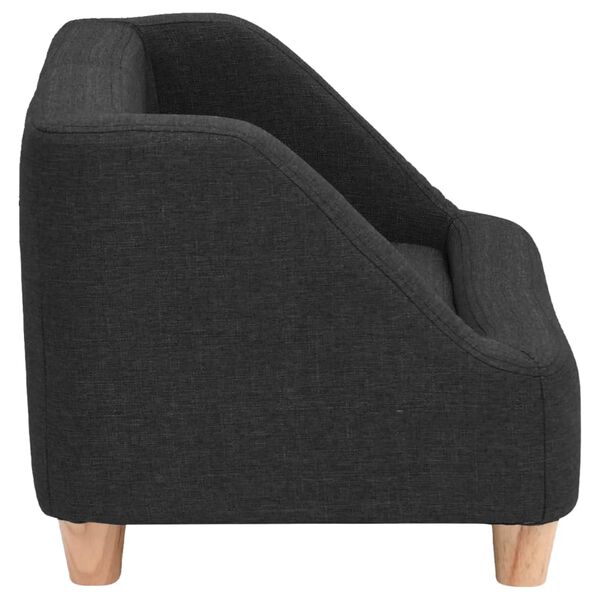 vidaXL Canap&eacute; pour chien Noir 95x63x39 cm Lin