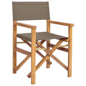 vidaXL Chaise de salle &agrave; manger Marron et taupe 56 x 54 x 87 cm