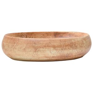 vidaXL Vasque &agrave; poser marron ovale 59x40x15 cm c&eacute;ramique