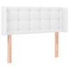 vidaXL T&ecirc;te de lit avec oreilles Blanc 103x16x78/88 cm Similicuir