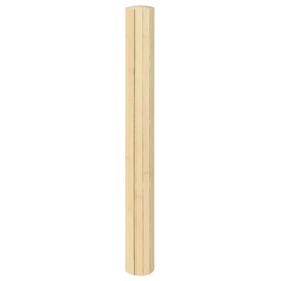 vidaXL Tapis rectangulaire naturel clair 100x500 cm bambou