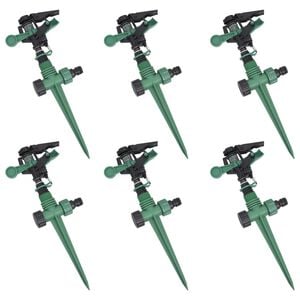 vidaXL Arroseurs &agrave; impulsion de jardin 6 pcs