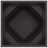 vidaXL Jardini&egrave;re 2 pcs Noir 30 x 30 x 75 cm Acier