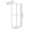 vidaXL Paroi de douche avec verre ESG transparent rouge 100x195 cm