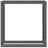 vidaXL Support pour bois de chauffage Gris 100x25x100 cm Bois de pin