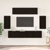 vidaXL Ensemble meuble TV 6 pcs Ch&ecirc;ne noir Bois d'ing&eacute;nierie