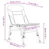 vidaXL Chaise de p&ecirc;che avec pieds &agrave; boue r&eacute;glables pliable vert