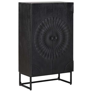 vidaXL Haut Armoire Noir 55 x 30 x 95 cm