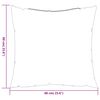 vidaXL Coussins de canap&eacute; 4 pcs noir 60x60 cm tissu