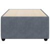 vidaXL Cadre de lit sans matelas gris fonc&eacute; 100x200 cm velours