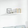 vidaXL &Eacute;tag&egrave;re murale flottante Blanc brillant 90x23,5x3,8 cm MDF