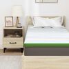 vidaXL Surmatelas Blanc et vert 70 x 200 cm Tissu Jacquard