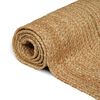 vidaXL Tapis de zone Beige 120 x 120 cm Jute