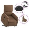 vidaXL Fauteuil inclinable Marron Tissu