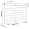 vidaXL Vitrine Ch&ecirc;ne artisanal 100 x 8,5 x 75 cm Bois d'ing&eacute;nierie