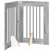 vidaXL Porte de chien pliable avec supports 2 pc Sonoma gris 120,5 cm