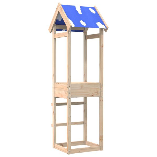 vidaXL Tour de jeu Marron 52,5 x 46,5 x 195 cm Pin massif