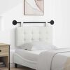 vidaXL T&ecirc;te de lit suspendue Blanc 100 x 55 x 5 cm Simili cuir