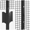 vidaXL Cl&ocirc;ture avec poteau Gris 1,4 x 10 m Acier et PVC