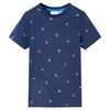 T-shirt pour enfants bleu fonc&eacute; 92