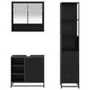 vidaXL Ensemble de mobilier de salle de bain 3 pcs Ch&ecirc;ne noir