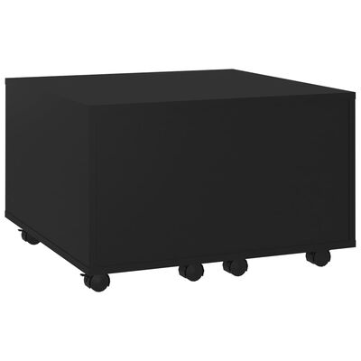 vidaXL Table basse Noir 60x60x38 cm Aggloméré