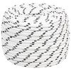 vidaXL Corde utilitaire polyvalente 12 mm 100 m Blanc Polyester