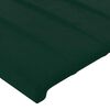vidaXL Cadre de lit sans matelas vert fonc&eacute; velours