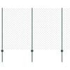 vidaXL Cl&ocirc;ture grillag&eacute;e avec poteau 25 x 1,6 m Acier recouvert de PVC