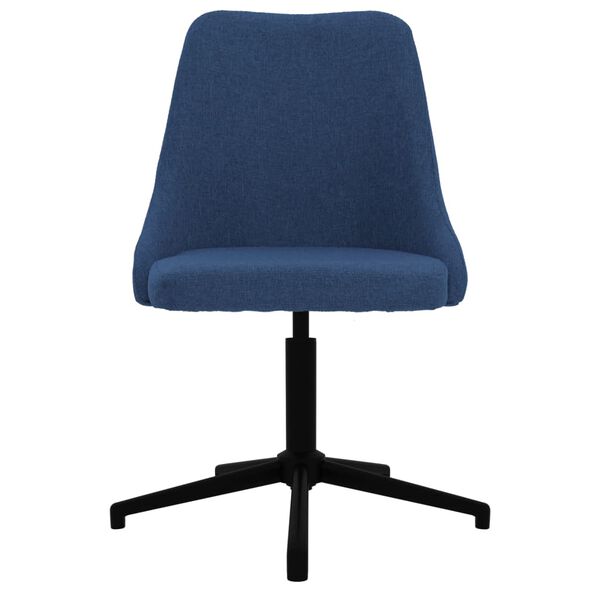 vidaXL Chaises pivotantes &agrave; manger lot de 6 bleu tissu