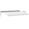vidaXL Auvent r&eacute;tractable automatique anthracite et blanc 500x350 cm