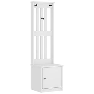 vidaXL Portemanteau SANDNES blanc 45x40x159,5 cm bois massif pin