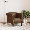 vidaXL Fauteuil marron similicuir daim