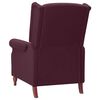 vidaXL Fauteuil de massage inclinable Violet Tissu