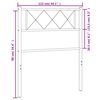 vidaXL T&ecirc;te de lit de remplacement m&eacute;tal noir 107 cm