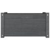vidaXL Jardini&egrave;re Gris 60x31x31 cm Bois de pin massif
