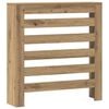 vidaXL Cache-radiateur ch&ecirc;ne artisanal 78x20x82 cm bois d'ing&eacute;nierie